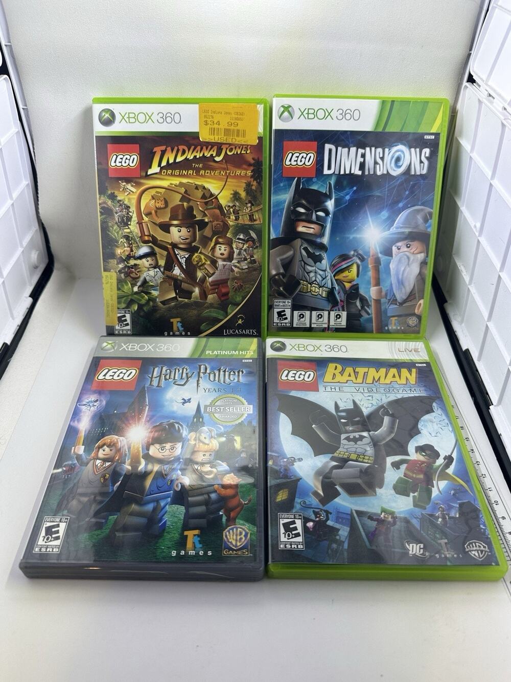 XBOX 360 LEGO Lot Games Batman Harry Potter Indian Jones Dimension Retro Vintage